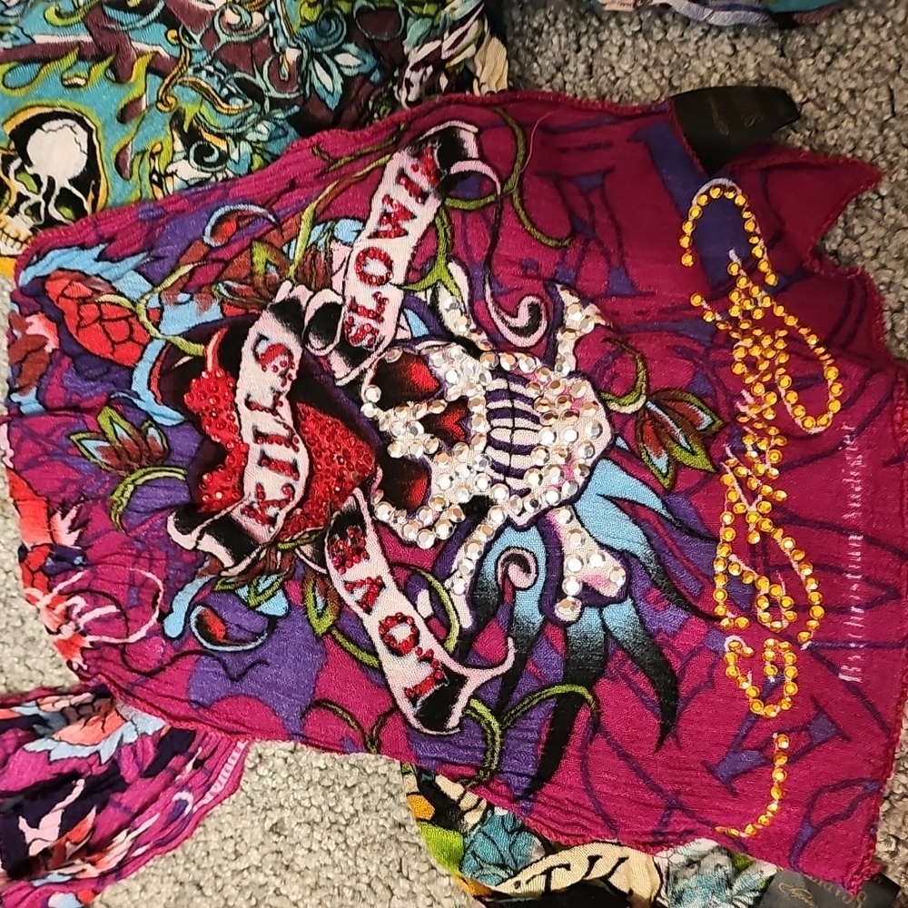Ed Hardy Scarf Bundle! - Picture 7 of 7